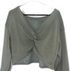 Cross Back Long Sleeve Athletic Top